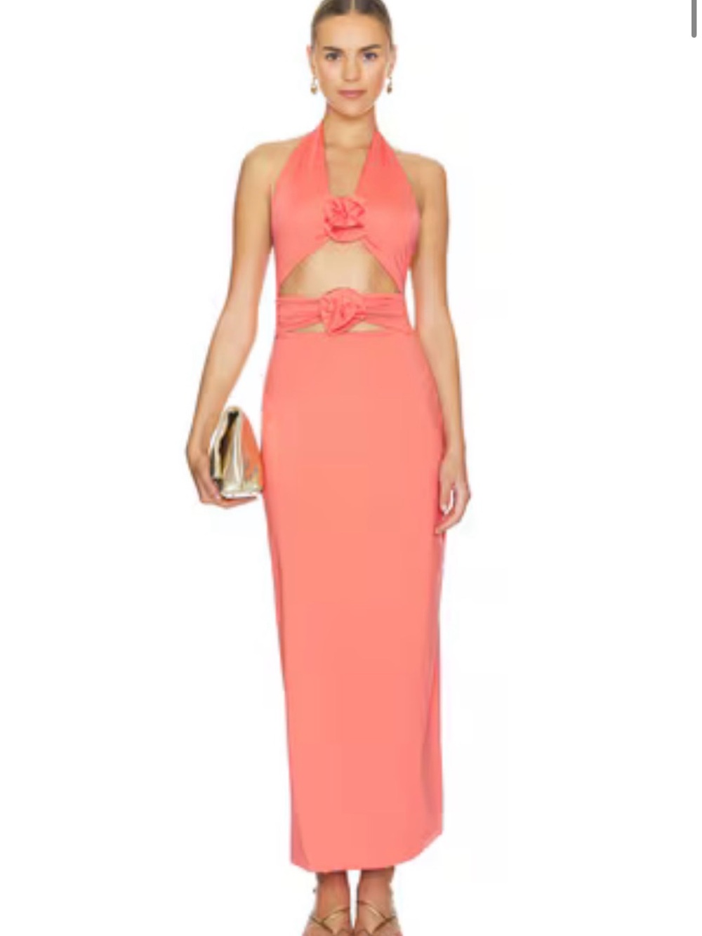 Maygel Coronel Vaupes Dress in Tropical Pink Coral